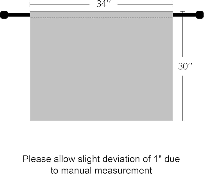 RYB HOME Basement Bathroom Kitchen Cafe Blackout Privacy Curtains, Short Insulating Light UV Heat Blocking Privacy Curtain Tiers for Laundry Room, Width 34 by Length 30, Sage Green, 2 Panels