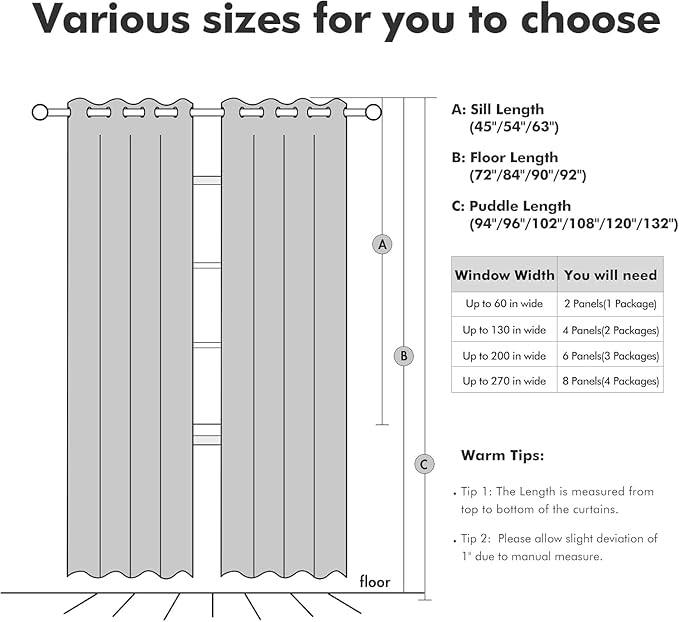MIULEE Linen Curtains for Bedroom 100% Blackout Thermal Insulated Birch Grommet Room Darkening Curtains & Drapes for Living Room Nursery 52 x 45 Inch (2 Panels)