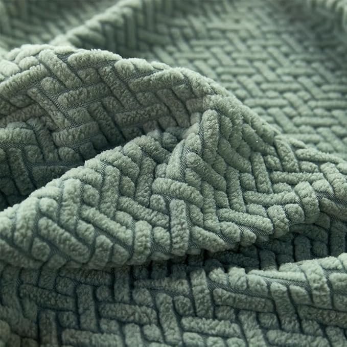 Sofa Covers Couch Covers for Sofa Pet Friendly Couch Cushion Covers Universal Sofa Covers Washable Stretch Slipcovers for Sectional Sofa (Texture Green,Headrest Cover)