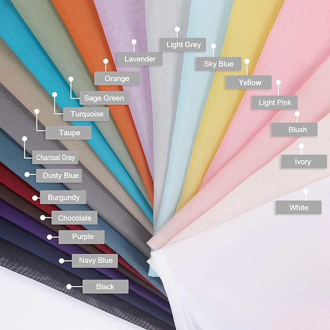 Chyhomenyc Stone Blue Sheer Curtains 30 inch Length 2 Panels, Light Filtering Voile Rod Pocket Short Window Curtians for Bathroom Living Room Farmhouse Small Windows, 42Wx30L inches