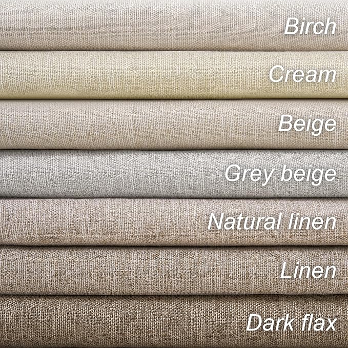 Topfinel 100 Inch Long Black Out Burlap Custom Curtains, Taupe Greige Tweed Pleated Window Coverings, Nursery Winter Boho Farmhouse Heat Sound Block Back Tab Curtains for Sliding Door Bay Window
