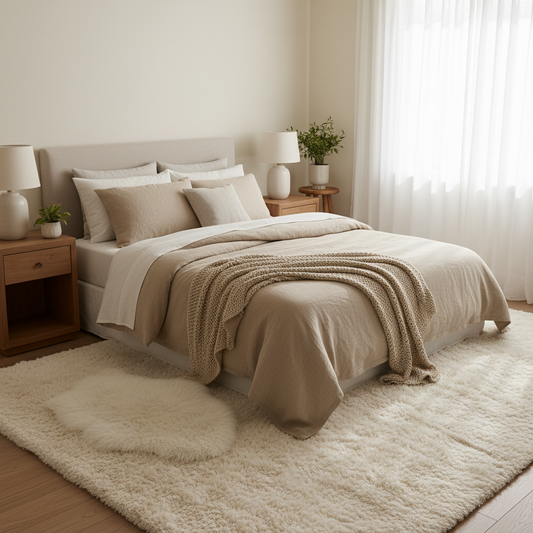 Fluffy Faux Fur Area Rug in the Bedroom Floor: A Room-by-Room Guide to Choosing the Right Softness, Size, and Style