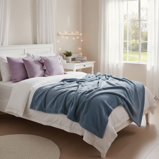 Small Space, Big Impact: How to Use a Soft King Size Fleece Blanket in a Girls' Bedroom