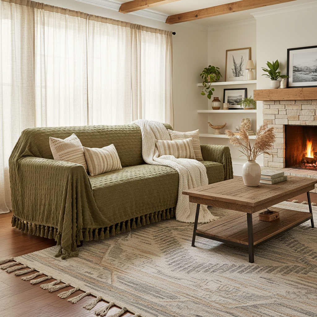 Boho Tassel Couch Cover Sizing Decoded: How to Pick the Right Fit for Farmhouse Living Rooms, Sectionals, and Pet-Friendly Sofas
