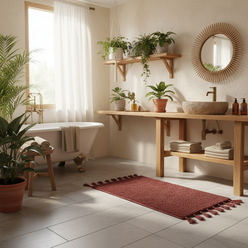 Absorbent Non-Slip Bath Rug 101: Everything Boho Bathroom Style Lovers Should Know Before Their First Purchase