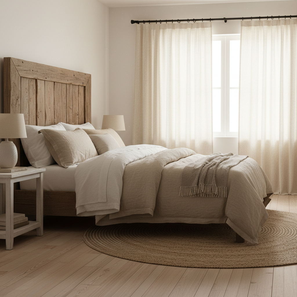 Why Semi Sheer Linen Curtains Fail in a Farmhouse Bedroom — and How to Fix It Without Replacing Everything