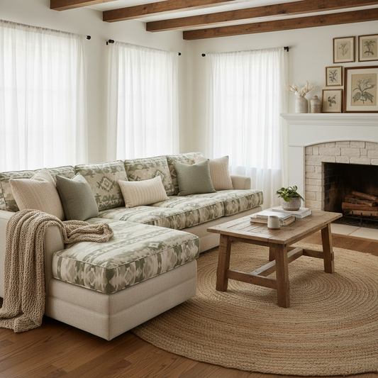 Farmhouse Sofa Slipcover for a Sectional Couch: A Room-by-Room Guide to Stylish Protection