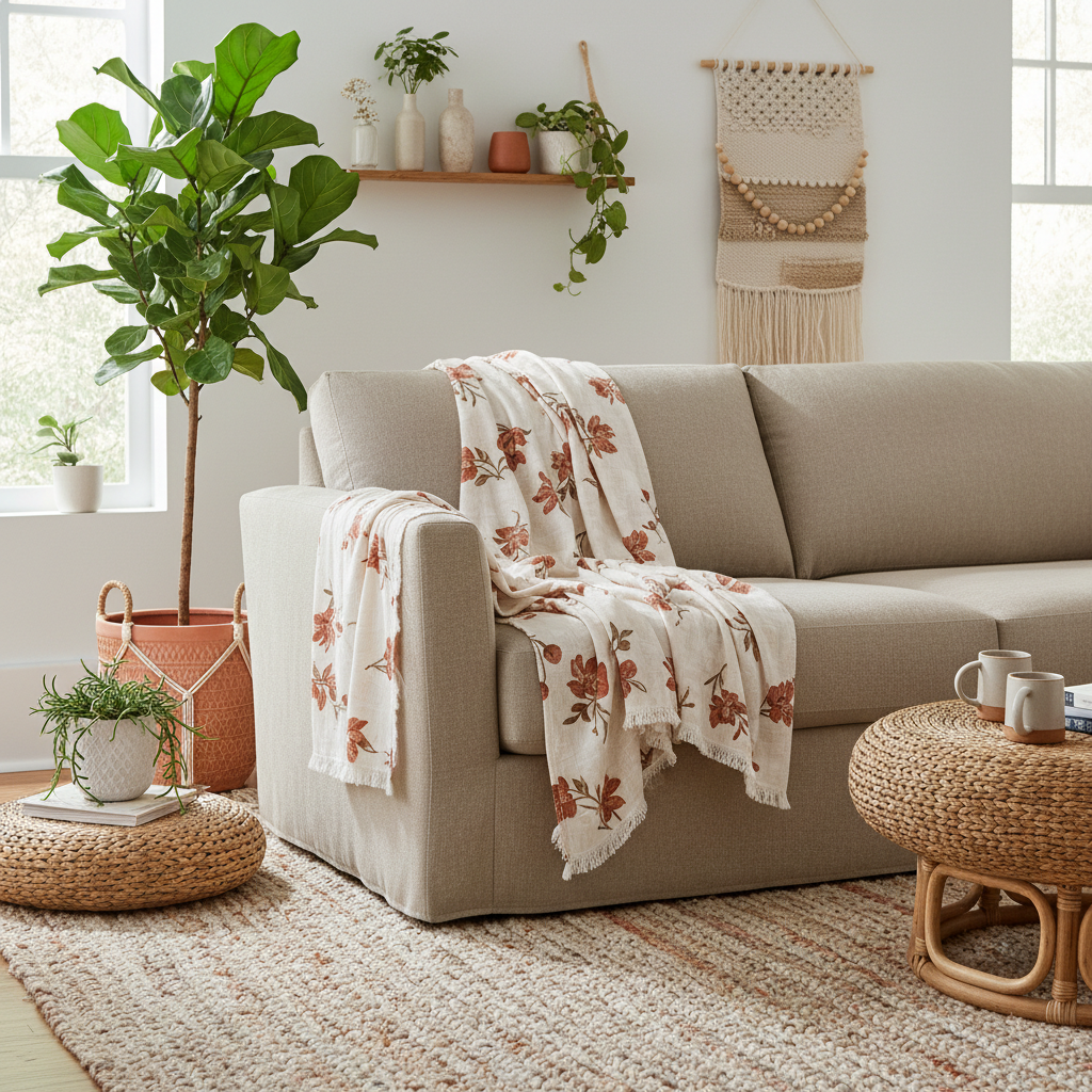 Lightweight Cotton Boho Throw Blanket Sizing Decoded: How to Pick the Right Weight and Weave for Couch Lounging, All-Season Use, and Boho Décor Styling