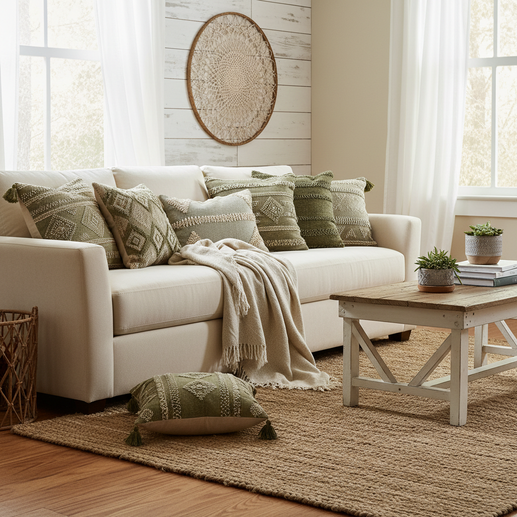 Boho Chenille Throw Pillow Covers for Your Sofa on a Budget: How to Get That Cozy, Textured Look Without Spending a Fortune