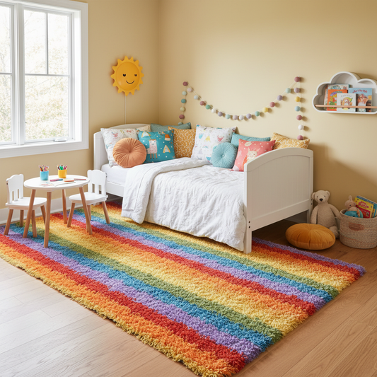 Beyond Color: What Really Matters When Choosing a Fluffy Shag Area Rug for a Kids' Bedroom