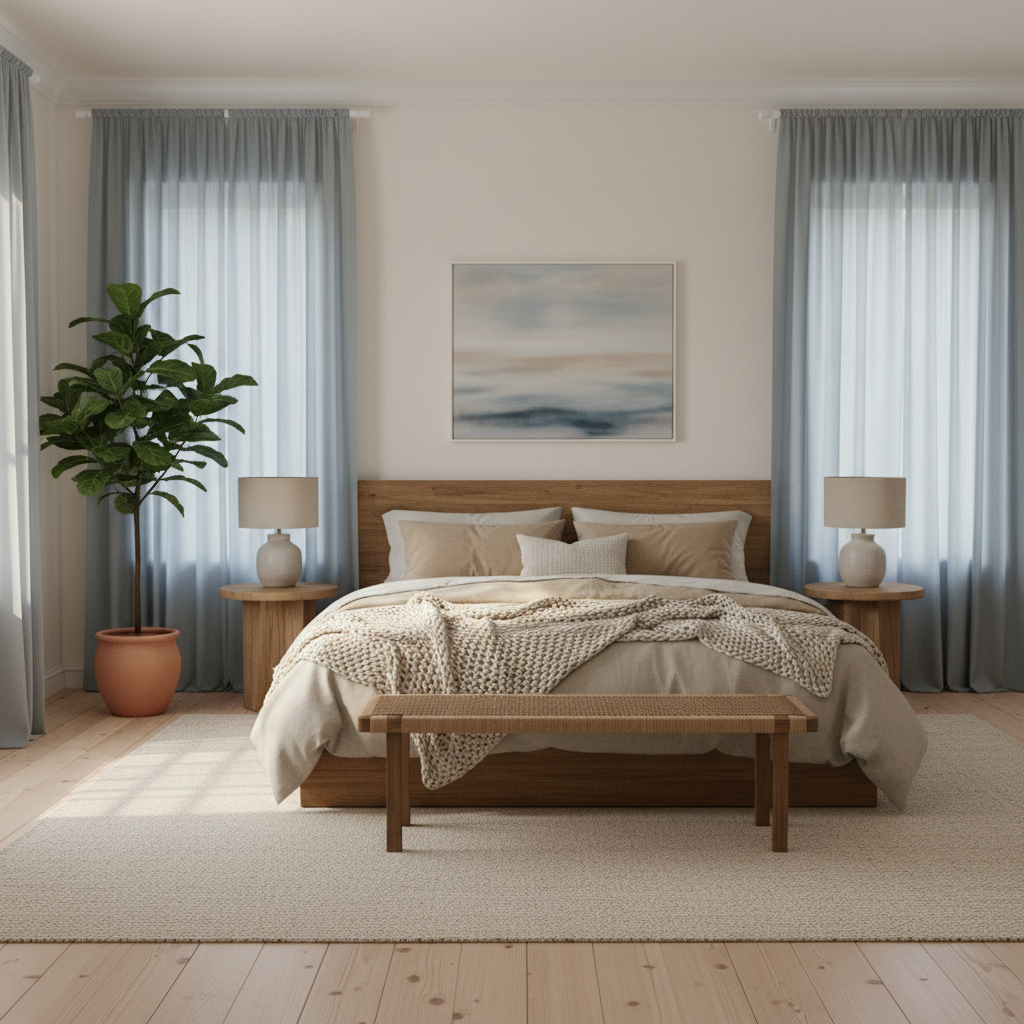 The Real Difference Between Sheer and Light-Filtering Curtain Panels — And Which One Fits Your Bedroom