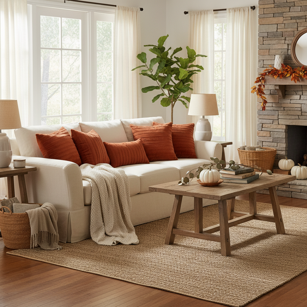 Chenille Throw Pillow Covers for a Fall Living Room: What Actually Works in a Real Decorating Refresh