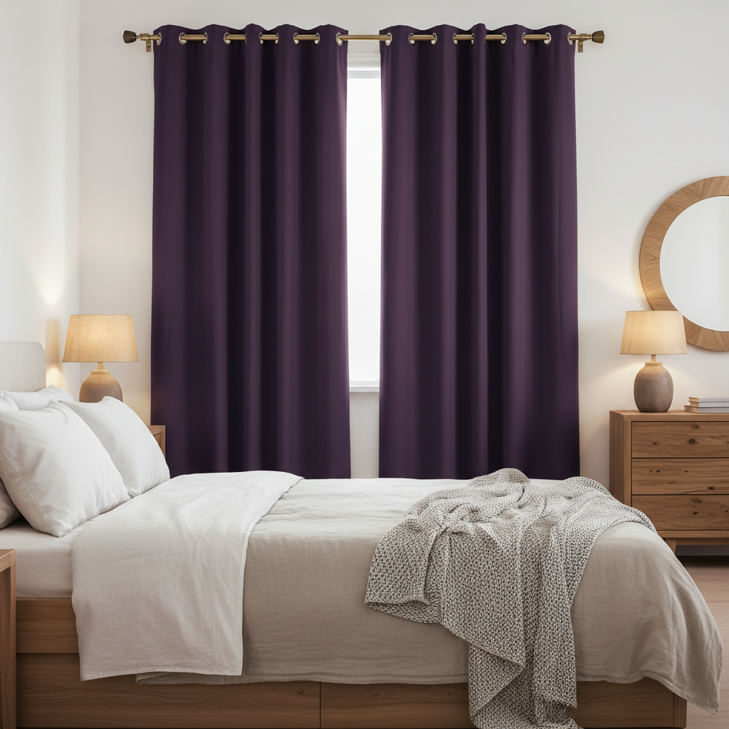 Purple Blackout Curtains for the Bedroom Sizing Decoded: How to Pick the Right Thermal Insulated Grommet Panel for Small Windows, High Ceilings, and Light-Sensitive Sleepers