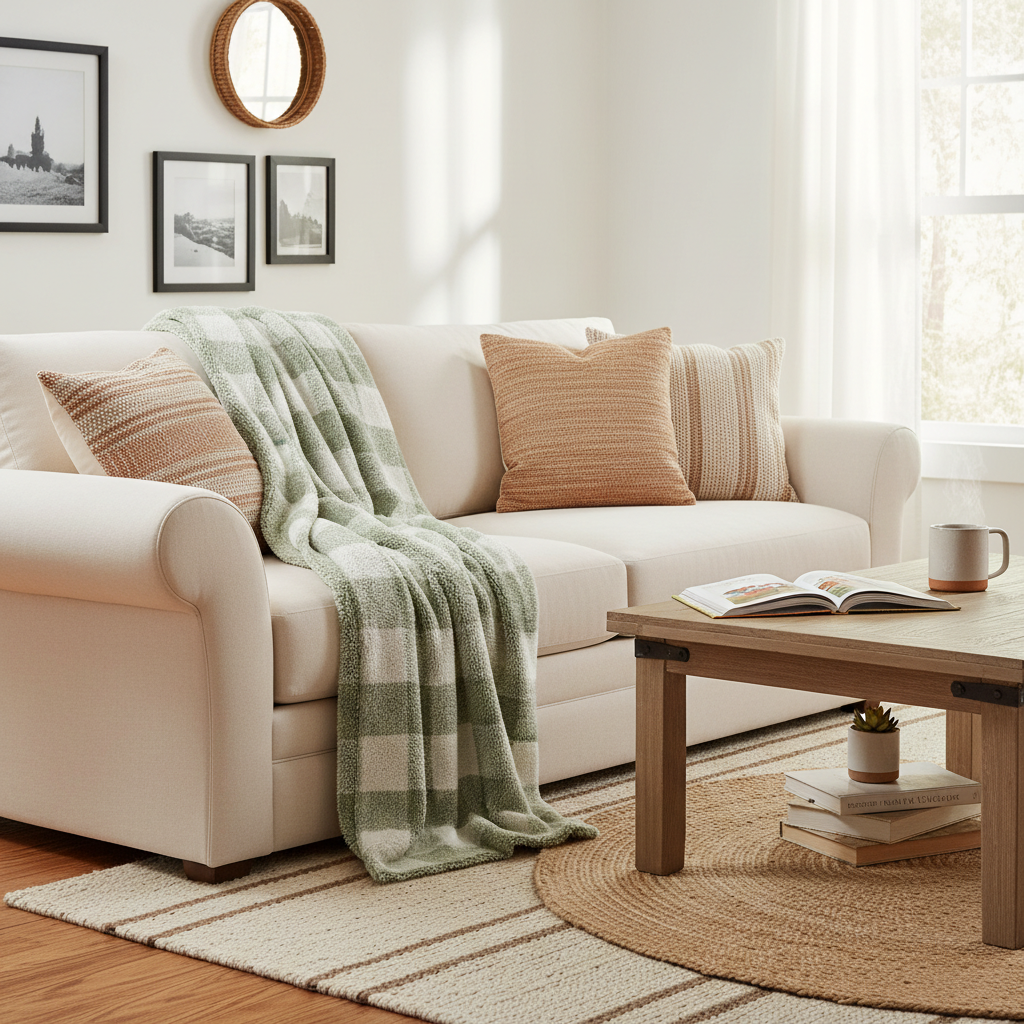 Matching a Fleece Checkered Throw Blanket to Kids and Girls' Couch Spaces: A Practical Softness and Style Guide for Cozy Bedrooms, Family Living Rooms, and Gift-Giving Moments