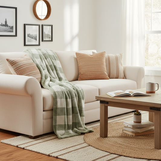 Matching a Fleece Checkered Throw Blanket to Kids and Girls' Couch Spaces: A Practical Softness and Style Guide for Cozy Bedrooms, Family Living Rooms, and Gift-Giving Moments