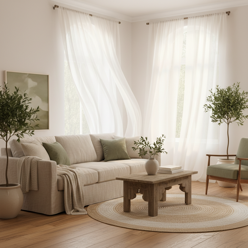 The Real Difference Between Sheer and Voile Curtain Panels for Your Living Room — And Which One Fits Your Space