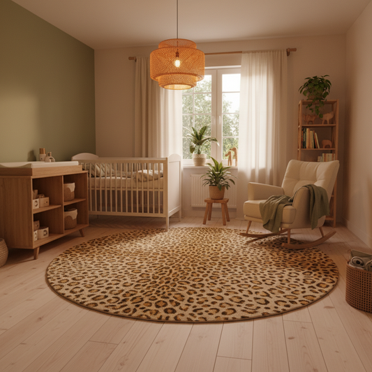 Splitting Nursery Rugs by Job: When Playtime Softness and Nursery Safety Need Different Fluffy Leopard Cheetah Rug Choices