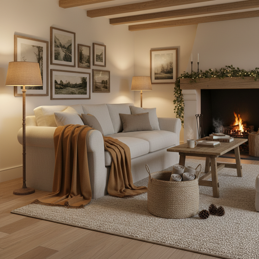 Cozy In, Cold Out: What Newer Fleece Throws Traded Away for the Farmhouse Living Room Look