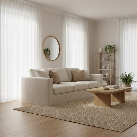 Sheer Voile Curtains for an Elegant Living Room You Only Need Once: Timeless Softness, Not Constant Replacement