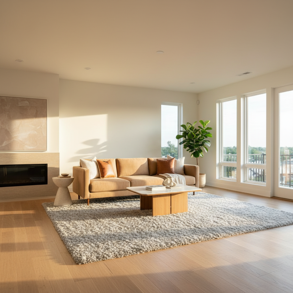 Picking a Soft Fuzzy Area Rug for a Modern Living Room Without Ruining the Clean Lines You Love