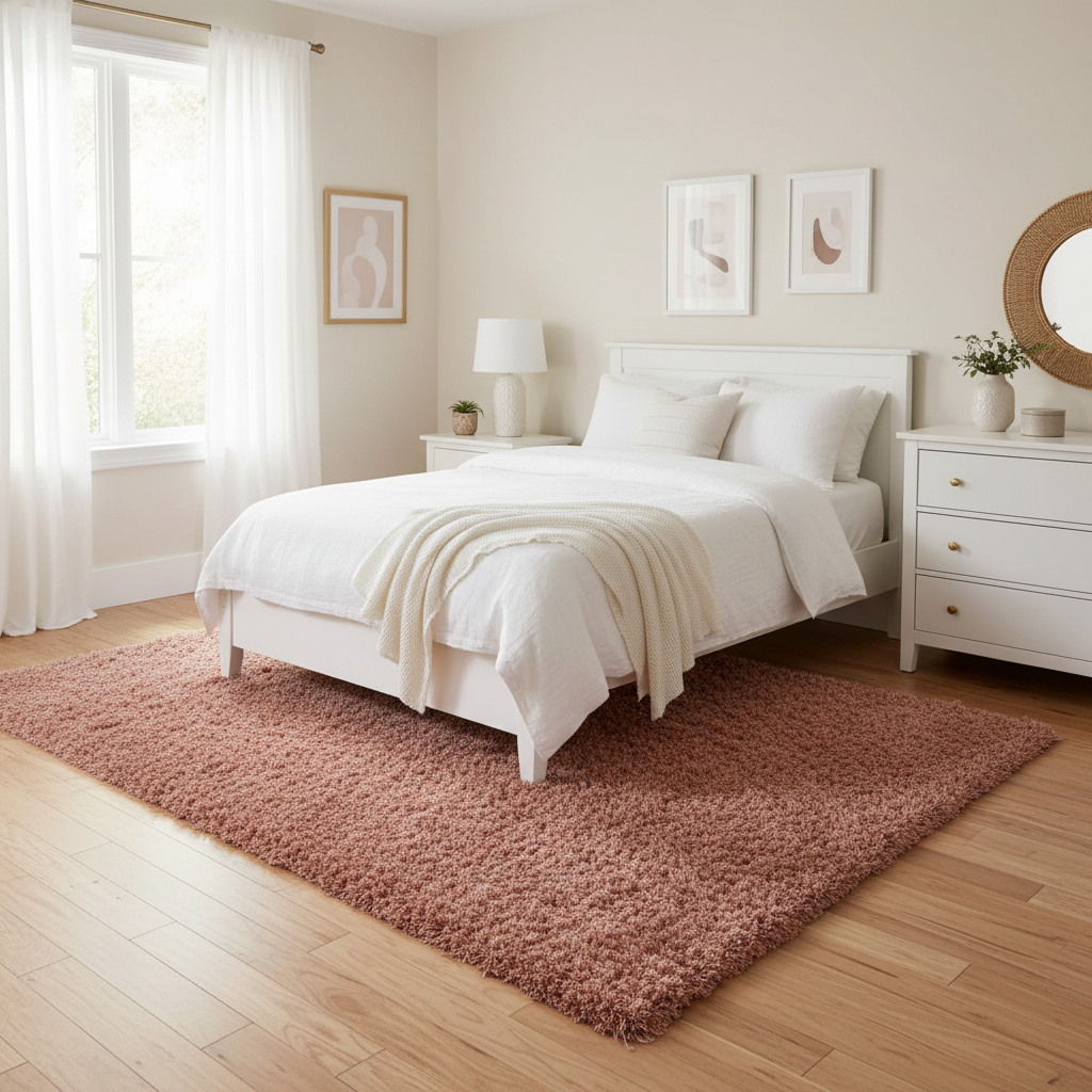 Soft vs. Practical: What Actually Matters When You Pick a Fluffy Pink Area Rug for a Girls Bedroom