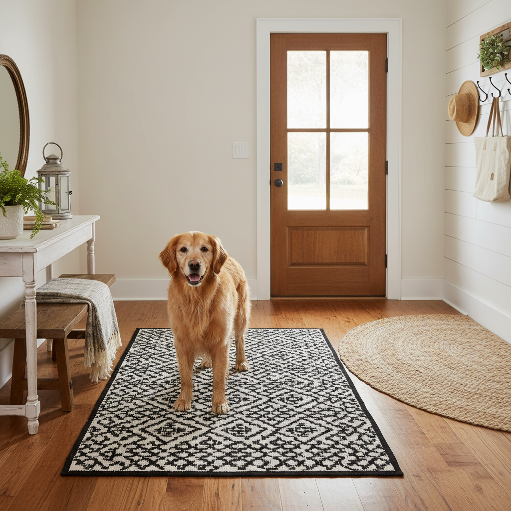Absorbent vs. Just Decorative: How to Pick a Washable Dog Mat That Handles Real Muddy Paws