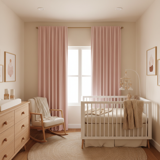 Blackout Curtain Panels for a Nursery Baby Pink Bedroom on a Budget: How to Get Deep, Restful Sleep Without Spending a Fortune