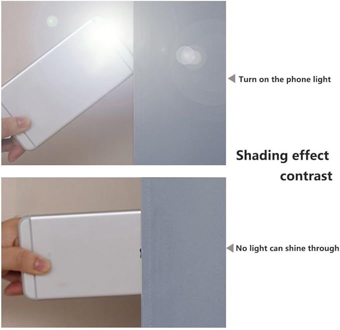 NICETOWN 100% Blackout Window Curtain Panels, Vintage Blue, 2 Pieces, 42-inch Wide Per Panel, Full Light Blocking Drapes with Black Liner for Nursery, 72-inch Drop Thermal Insulated Draperies