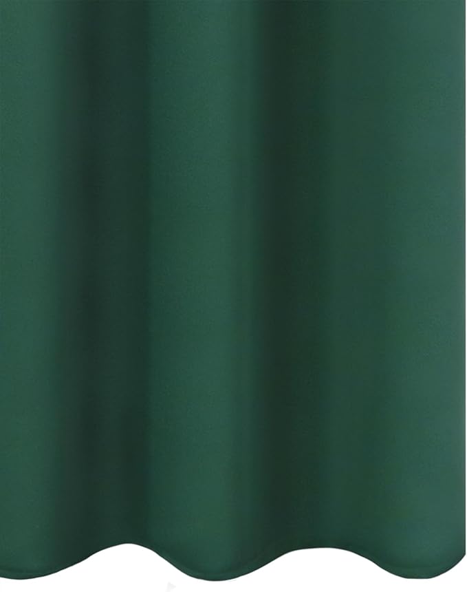 LEMOMO Blackout Curtains 66 x 72 Inch Long Dark Green Curtains Set of 2 Panels Room Darkening Curtains for Bedroom and Living Room