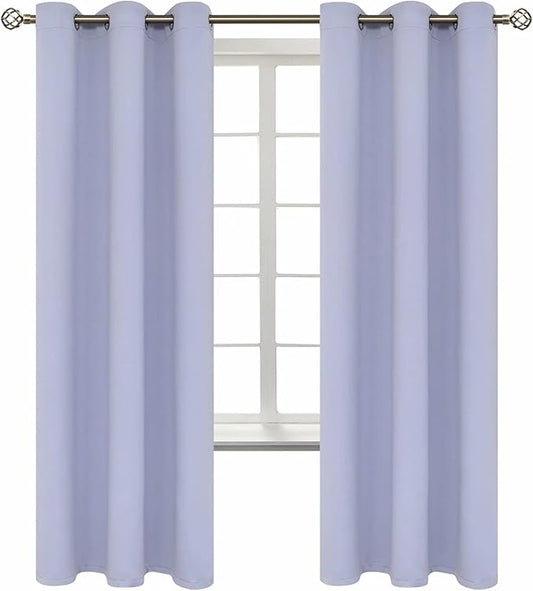 BGment Room Darkening Curtains 72 Inches Long - Grommet Thermal Insulated Drapes Window Treatment Curtains for Bedroom, 2 Panels, 42 x 72 Inch, Lavander