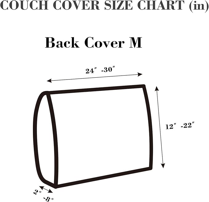 Sofa Covers Couch Covers for Sofa Pet Friendly Couch Cushion Covers Universal Sofa Covers Washable Stretch Slipcovers for Sectional Sofa (Texture Sea Blue,Back Cover M)