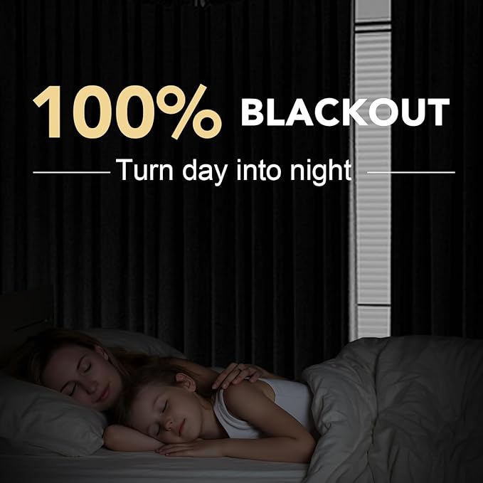 H.VERSAILTEX Linen Blackout Curtains 108 Inches Long 100% Blackout Thermal Insulated Textured Linen Look Curtain Draperies Anti-Rust Grommet, Energy Saving with White Liner, 2 Panels, Stone Blue
