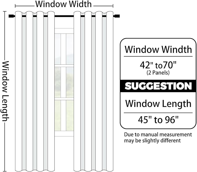 Yakamok Dark Green Ombre Curtains 63 Inches Long, Light Blocking Gradient Color Curtain Panels, Room Darkening Grommet Window Drapes for Bedroom(52x63 Inch, 2 Panels)