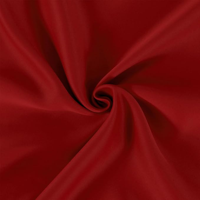 LEMOMO Red Thermal Blackout Curtains/52 x 108 Inch/Set of 2 Panels Room Darkening Curtains for Bedroom