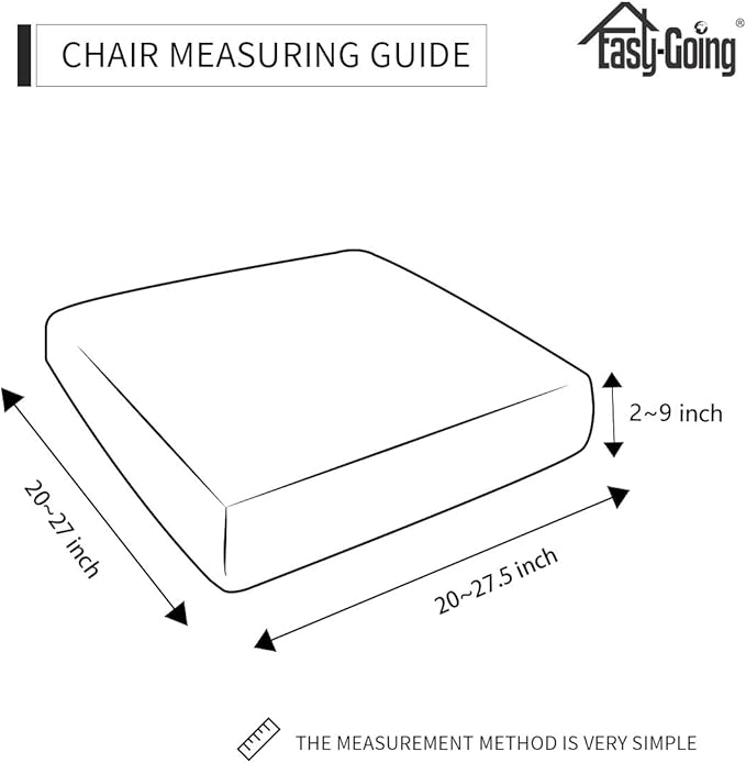 Easy-Going Stretch Chair Cushion Cover Sofa Cushion Furniture Protector Sofa Seat Sofa Slipcover Sofa Cover Soft Flexibility with Elastic Bottom(Chair Cushion, ASH Rose), Small