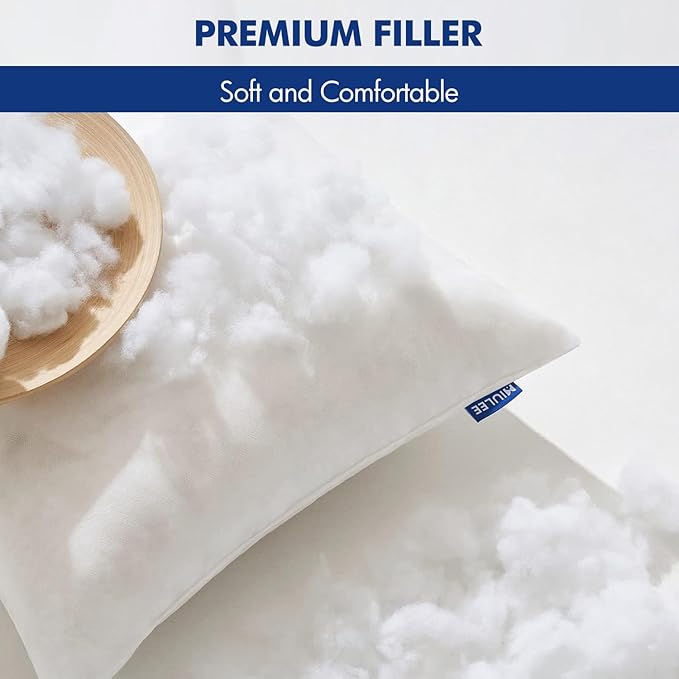 MIULEE Pillow Insert 28x28 Inch, Decorative Square Throw Pillow Inserts, Premium Fluffy Pillow Forms Sham Stuffer for Sofa Couch Living Room