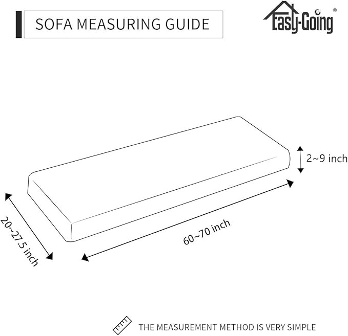 Easy-Going Stretch Cushion Cover Sofa Cushion Furniture Protector Sofa Seat Sofa slipcover Sofa Cover Soft Flexibility with Elastic Bottom(Sofa Cushion, Wine)