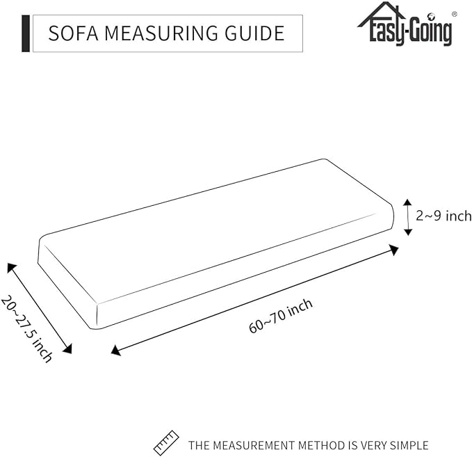Easy-Going Stretch Cushion Cover Sofa Cushion Furniture Protector Sofa Seat Sofa Slipcover Sofa Cover Soft Flexibility with Elastic Bottom(Sofa Cushion, Bluestone)