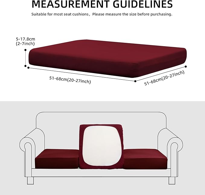 Outdoor Cushion Covers Set,12PCS Patio Furniture Couch Seat Slipcovers, Replacement for Sofa Sectional Chair(Cover，Only)