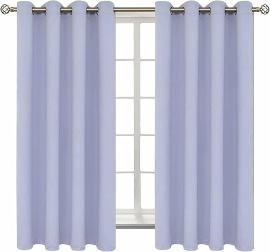 BGment Room Darkening Curtains 63 Inches Long - Grommet Thermal Insulated Drapes Window Treatment Curtains for Bedroom, 2 Panels, 52 x 63 Inch, Lavander