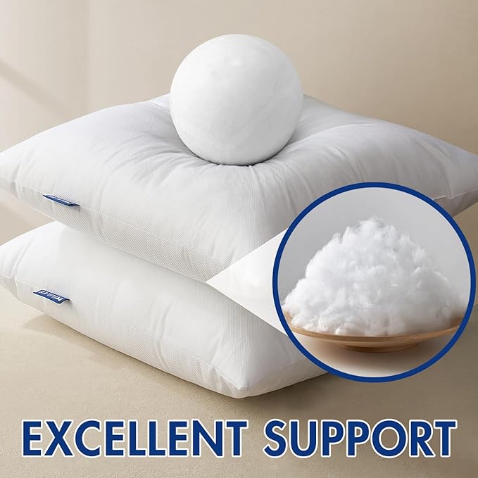 MIULEE Pillow Insert 16x26 Inch, Decorative Rectangle Throw Pillow Inserts, Premium Fluffy Pillow Forms Sham Stuffer for Sofa Couch Living Room