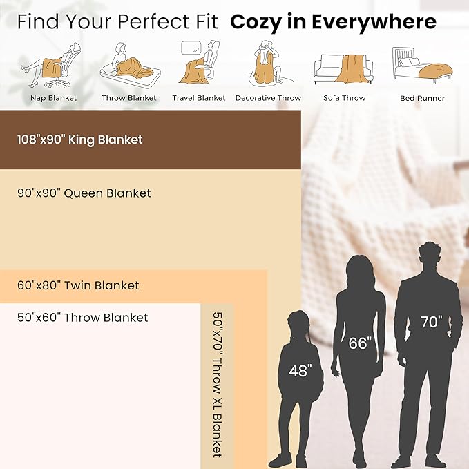 EXQ Home Fleece Throw Blanket for Couch or Bed - 3D Imitation Turtle Shell Jacquard Decorative Blankets - Cozy Soft Lightweight Fuzzy Flannel Blanket Suitable for All Seasons(50"×60",Coffee)