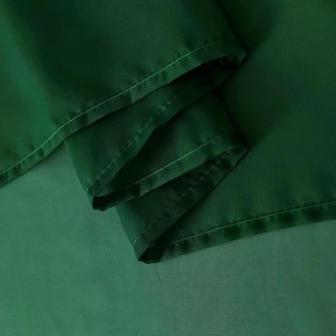 SpaceDresser Basic Rod Pocket Sheer Voile Window Curtain Panels White 1 Pair 2 Panels 60 Width 108 Inch Long for Kitchen Bedroom Children Living Room Yard(Foliage Green,60 W x 108 L)
