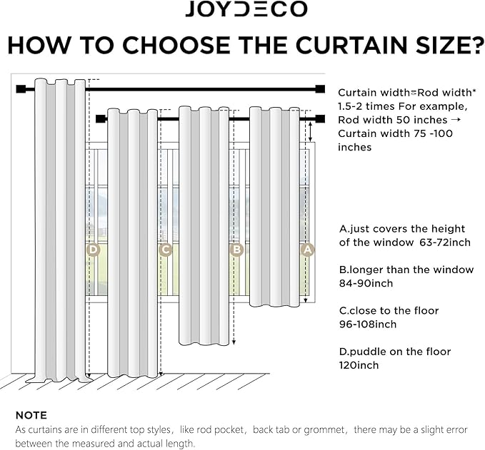 Joydeco Linen Blackout Curtains for Bedroom - 100% Light Blocking 1 Panels, Cappuccino Drapes 100" W x 108" L, Thermal Insulated Room Darkening Curtains for Living Room, Rod Pocket & Back Tabs