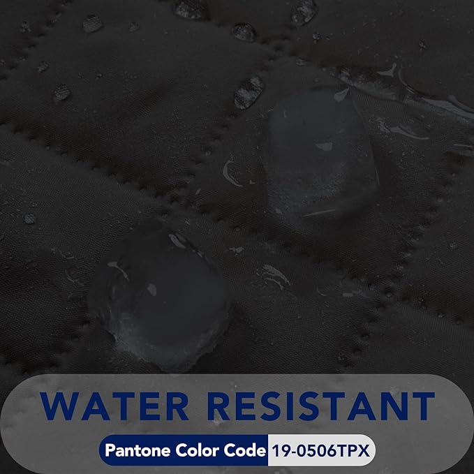 PureFit Reversible Quilted Sofa Cover, Water Resistant Slipcover Furniture Protector, Washable Couch Cover with Non Slip and Elastic Straps for Kids, Dogs, Pets (XX Large, Black/Black)