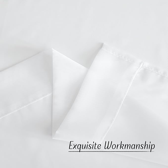 NICETOWN White Sheer Curtains & Drapes 96 inches Long for Living Room - Grommet Top Solid Lightweight & Airy Gauzy Window Treatments with Light Filtering for Bedroom, 2 Panels, W54 x L96