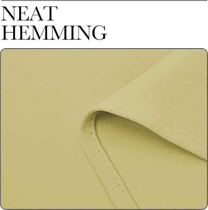 NICETOWN Blackout Curtain Panels for Bedroom, 2 Panels, W42 x L60 inches, Paler Yellow, Thermal Insulated Grommet Top Blackout Draperies and Drapes