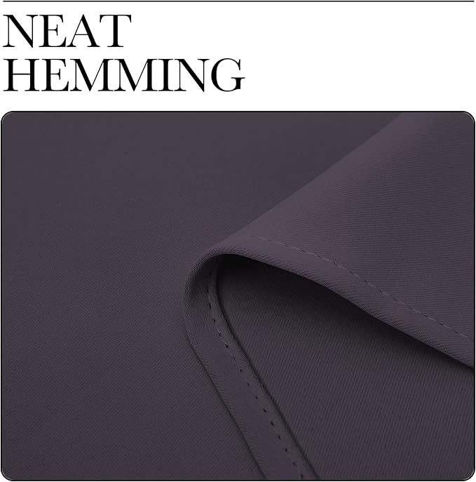 NICETOWN Greyish Purple Blackout Curtains 90 inches Length for Living Room, 2 Panels, 55" Wide, Thermal Insulated Long Drapes for Large Window