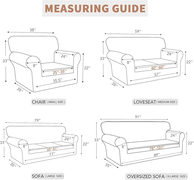 Easy-Going 100% Waterproof Couch Cover, Dual Waterproof Sofa Cover, Stretch Jacquard Sofa Slipcover, Leakproof Furniture Protector for Kids, Pets, Dog and Cat (Sofa, Coffee)