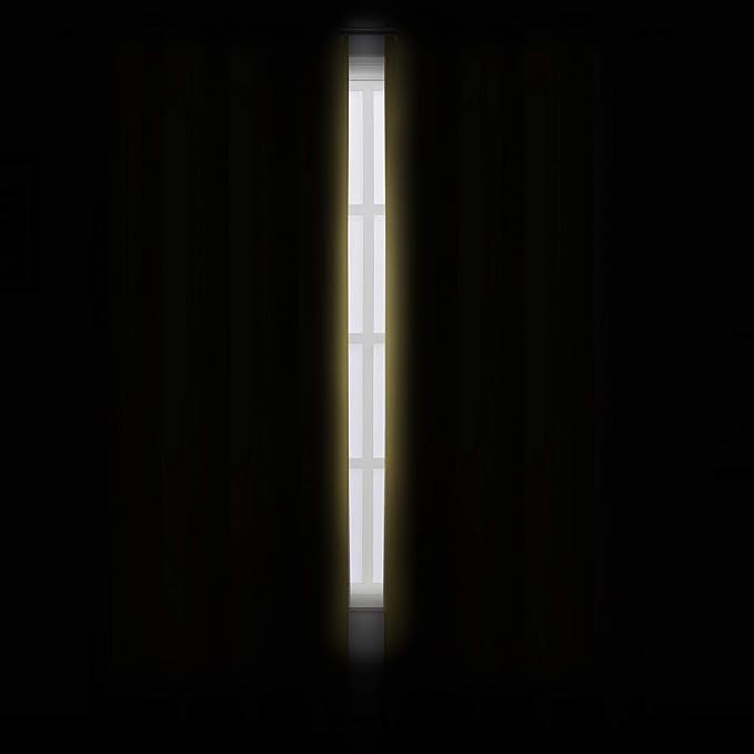 LEMOMO Blackout Curtains 66 x 95 inch/Yellow Curtains Set of 2 Panels/Thermal Insulated Room Darkening Bedroom Curtains